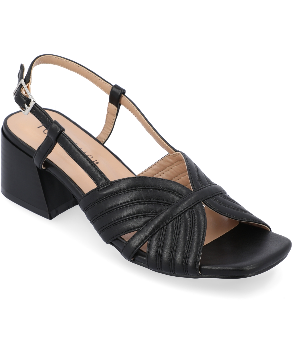 Journee Collection Kirsi Slingback Sandal In Black