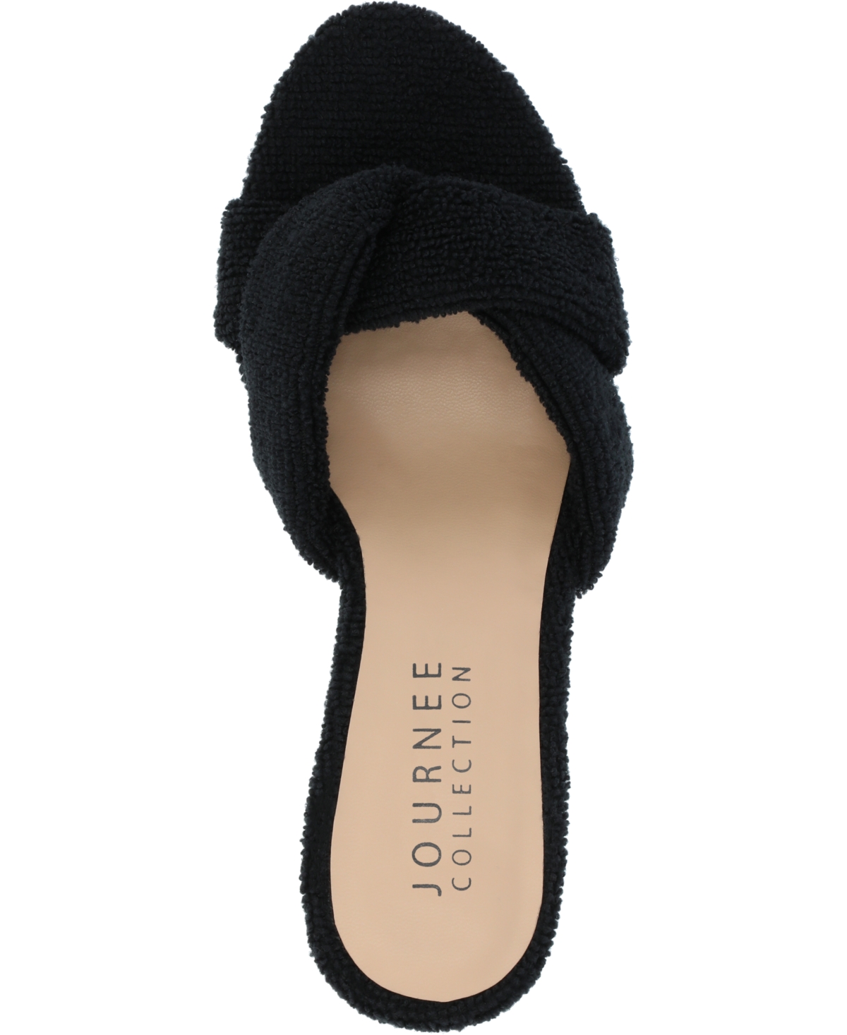Journee Collection Women's Mannon Terry Cloth Sandals
