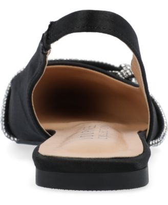 Women's Rebbel Rhinestone Knot Slingback Flats