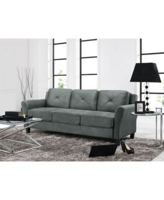 Lifestyle Solutions Harvard Sofa With Rolled Arms - Macy's