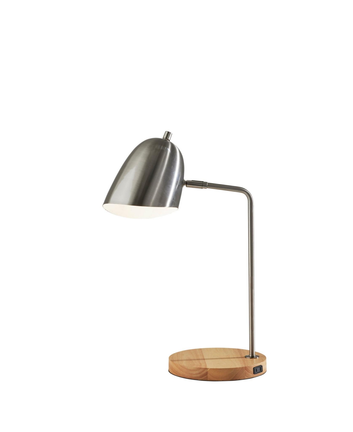 Shop Adesso Jude Desk Lamp In Brushed Steel Natural