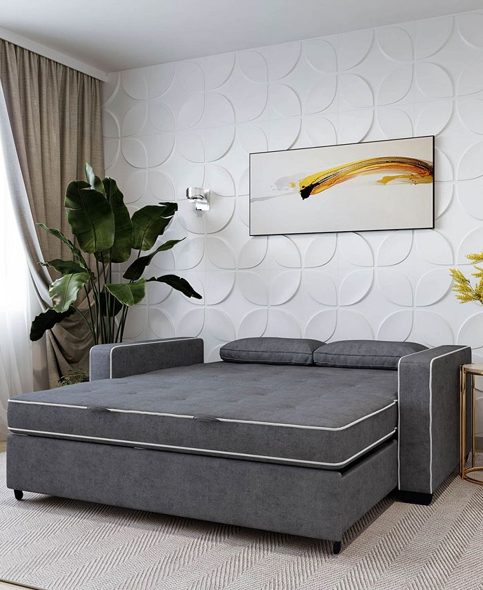 Serta Augustus Full Size Convertible Sofa Macy's