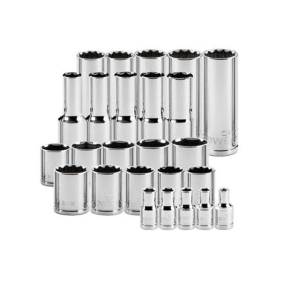 47 Piece Pro Tech 1/4 in. Dr. SAE &amp; Metric Socket Set