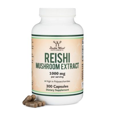 Double Wood Supplements Reishi Mushroom - 300 Capsules, 1000 Mg ...