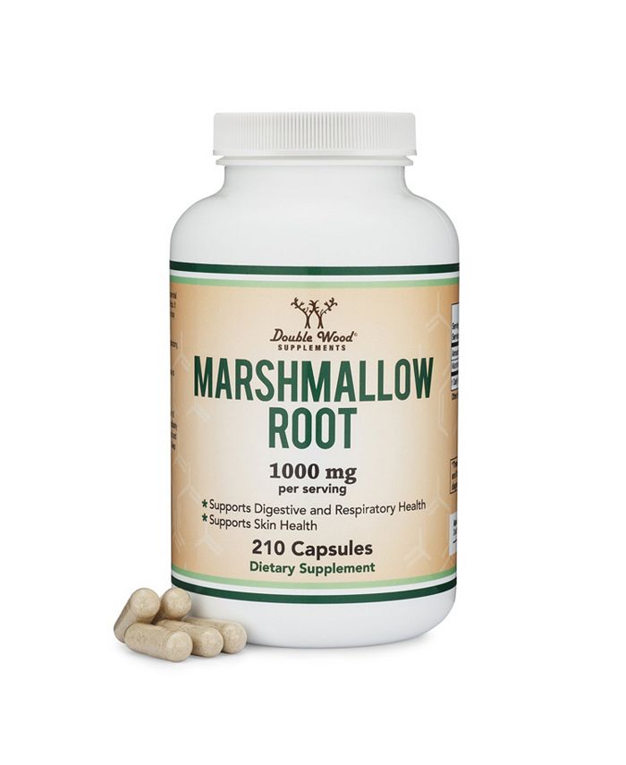 Double Wood Supplements Marshmallow Root 210 capsules, 1000 mg