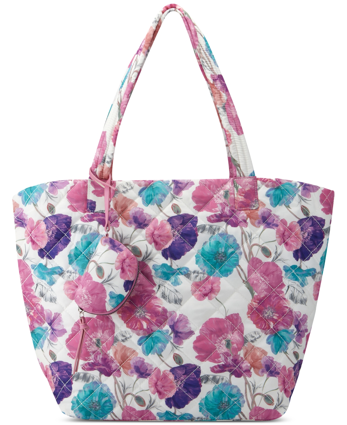 Inc International Concepts Nylon Breeah Extra Large Quilted Tote, Created For Macy's In Lizzie Bouquet