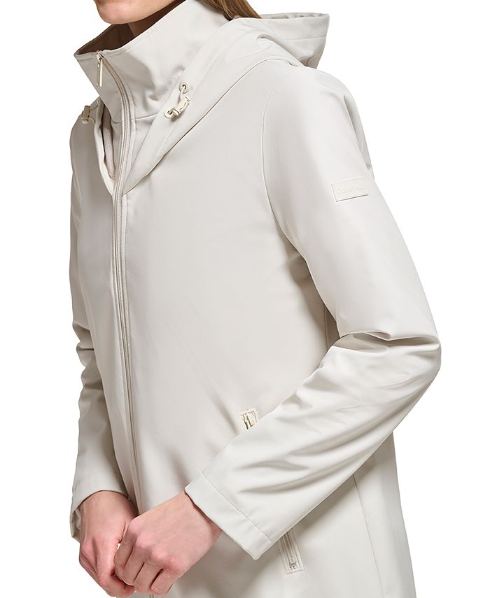 Calvin Klein Women's Hooded Raincoat Macy's