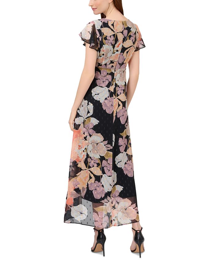 Adrianna Papell Women's Floral-Print Overlay Jumpsuit - Macy's