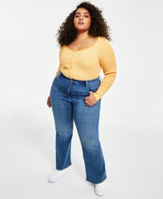 Plus Size 726 High-Rise Flare-Leg Jeans