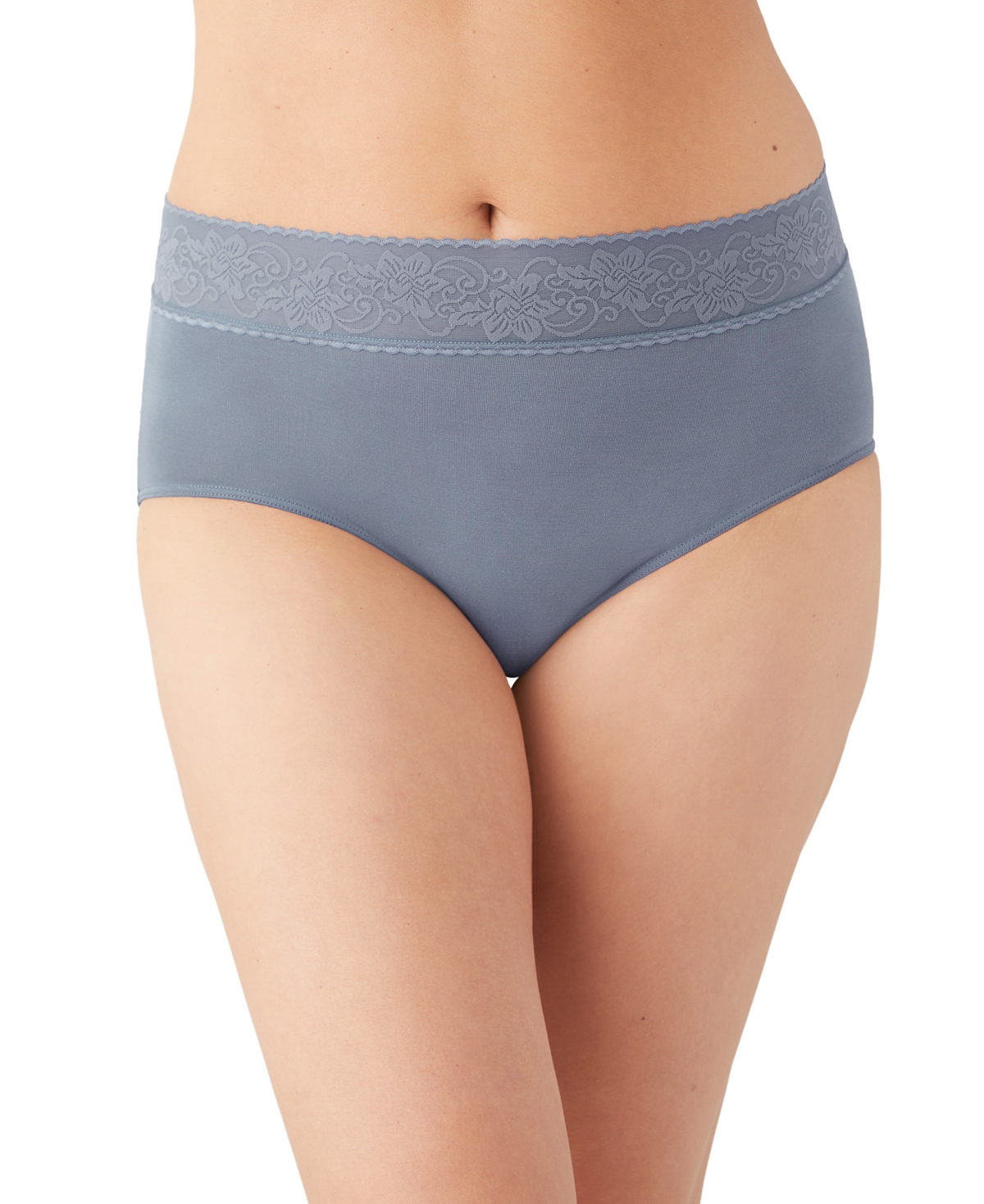 Wacoal Women's Comfort Touch High Cut Underwear 871353 In Gray