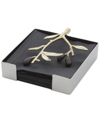 Michael Aram - Olive Branch Gold Cocktail Napkin Holder