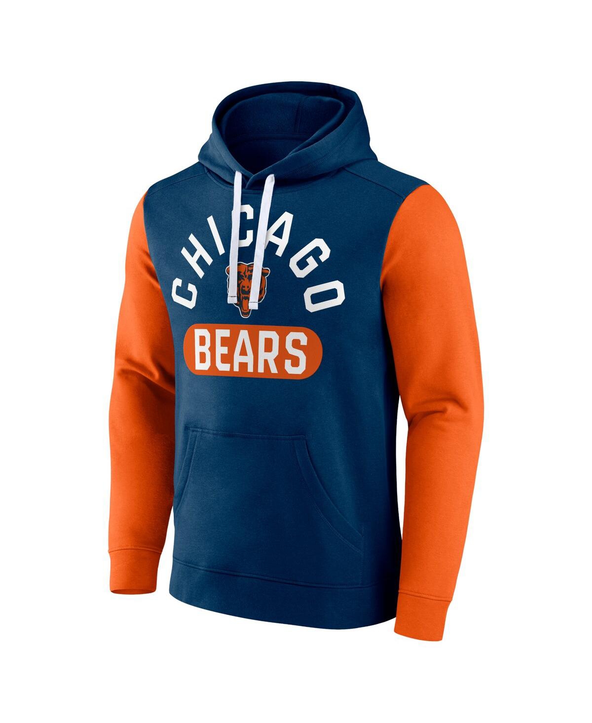 Fanatics Branded Navy Chicago Bears Extra Point Pullover Hoodie In Navy