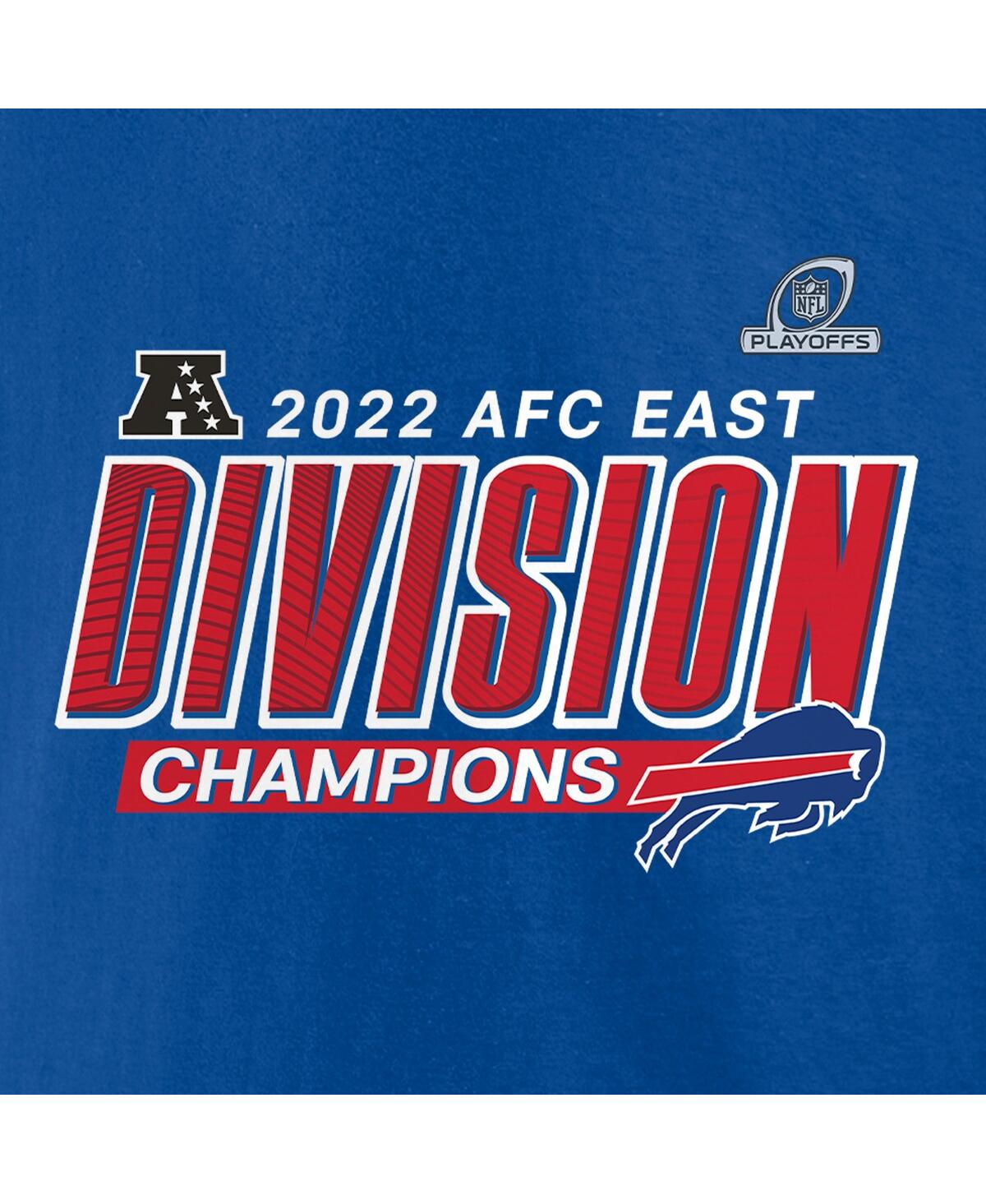 Men's FanaticsBuffalo Bills 2022 Afc East Division Champions Divide & Conquer T-shirt - Royal