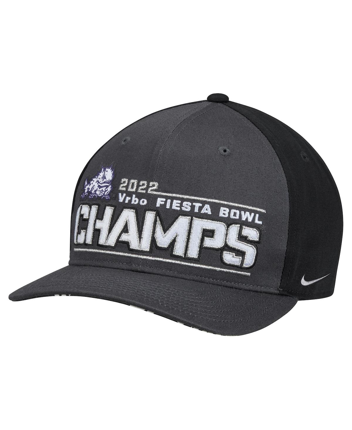 Shop Nike Men's  Black Tcu Horned Frogs College Football Playoff 2022 Fiesta Bowl Champions Locker Room Cl