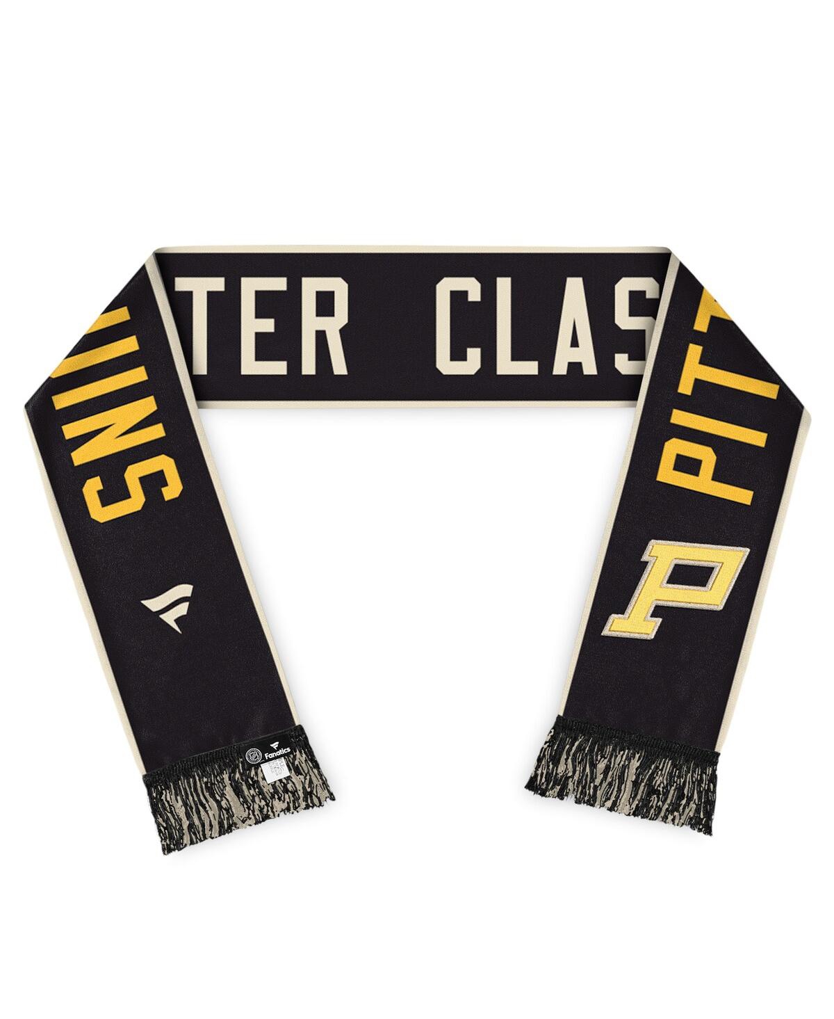 Shop Fanatics Men's And Women's  Pittsburgh Penguins 2023 Winter Classic Team Scarf In Black