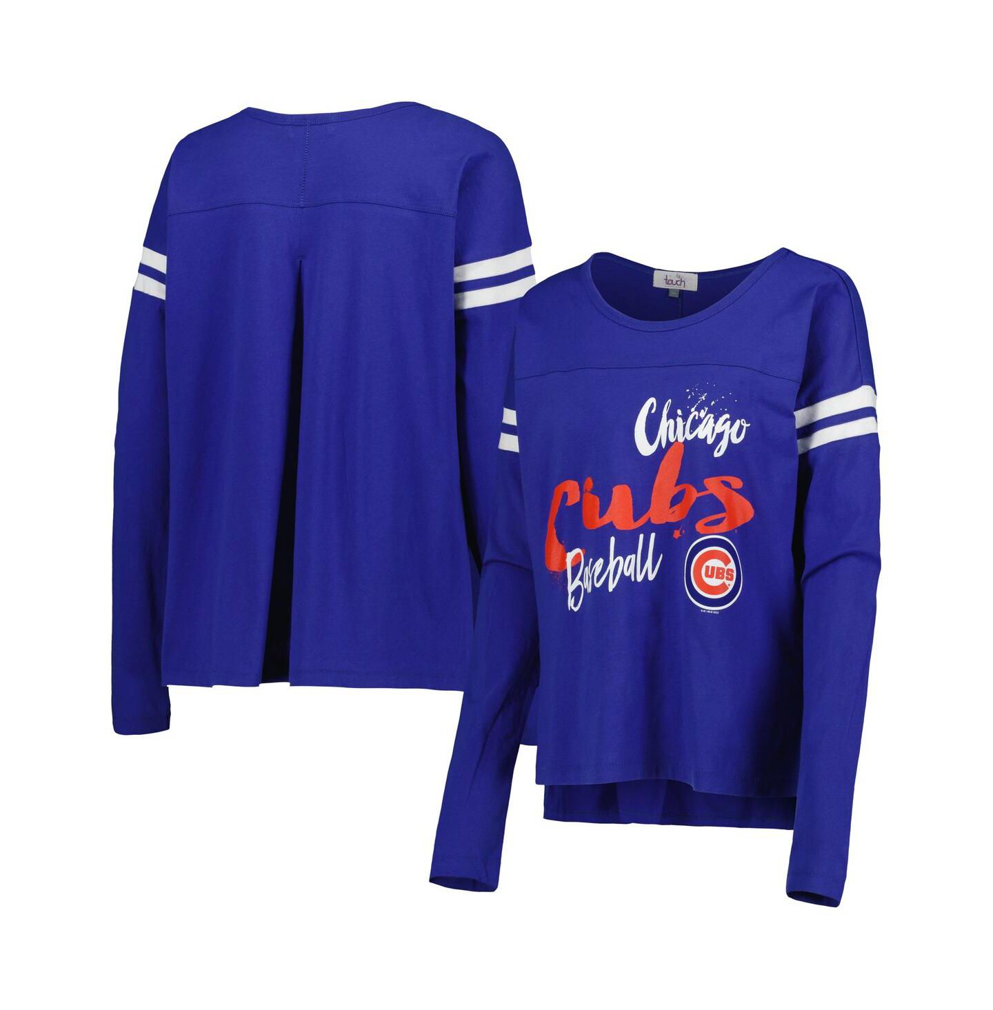 Женская футболка Touch Royal Chicago Cubs Free Agent Long Sleeve — фото 1