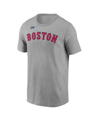 Men's David Ortiz Heather Gray Boston Red Sox Name and Number T-shirt