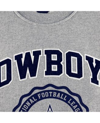 Men's Heather Gray Dallas Cowboys Ronald Crew Sweatshirt