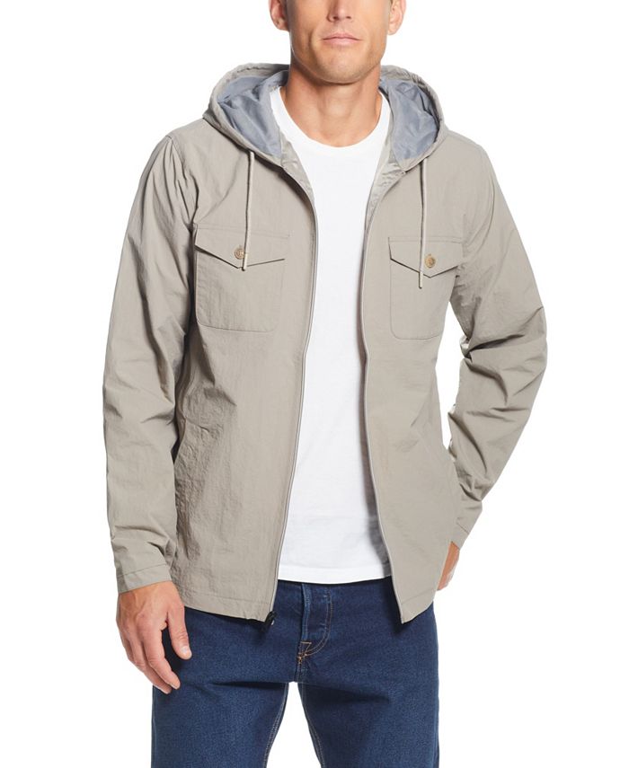 Weatherproof Vintage Men's Zip Front Hooded Nylon Jacket & Reviews