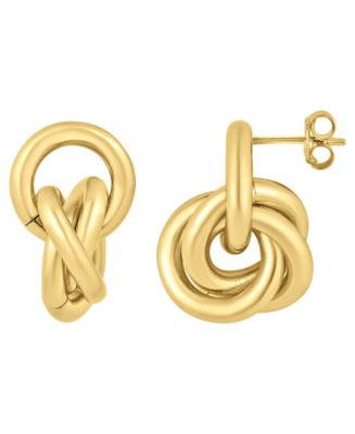 And Now This 18K Gold-Plated Circle Link Post Earring - Macy's
