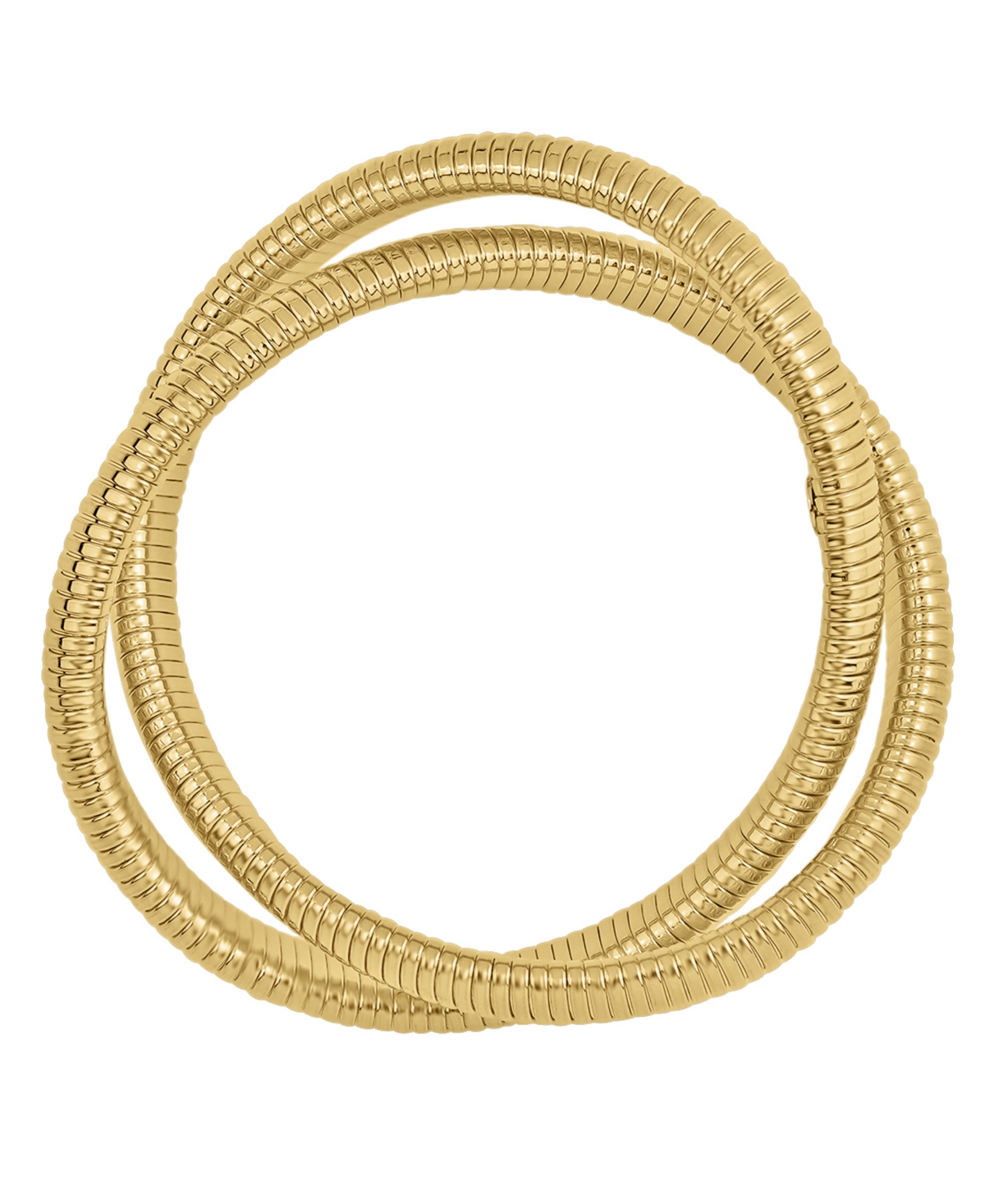 And Now This 18k Gold-plated Interlocking Stretch Bracelet