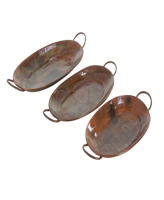 Metal Tray, Set of 3, 27" W, 3"H