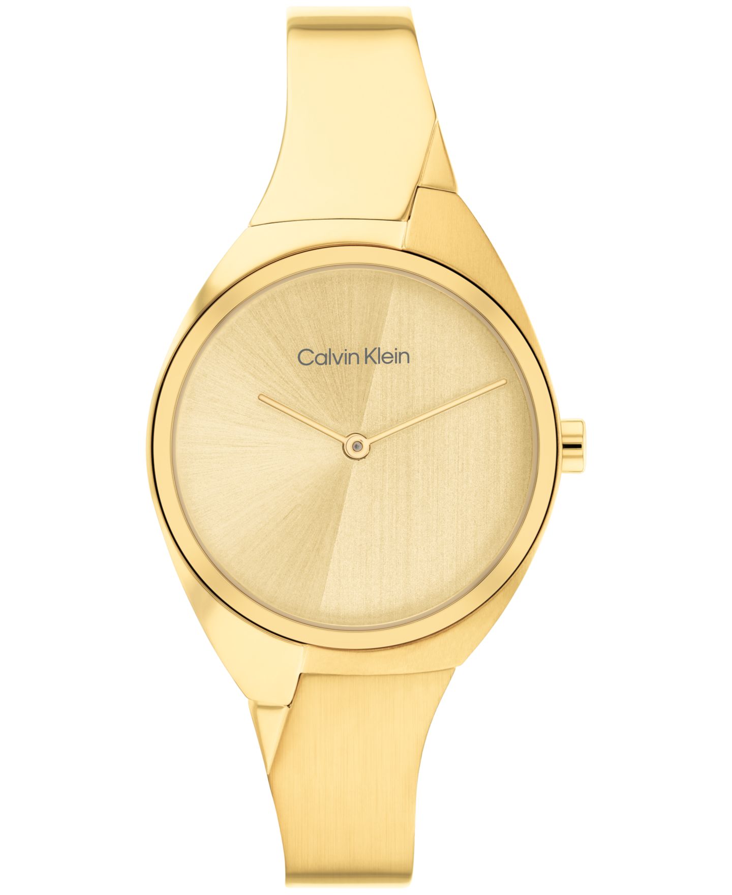 Женские часы Calvin Klein 2-Hand Gold-Tone Stainless Steel Bangle Bracelet Watch 30mm — фото 1