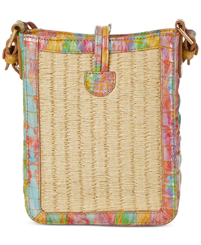 Brahmin Marley Bungalow Embossed Straw Crossbody Macy's