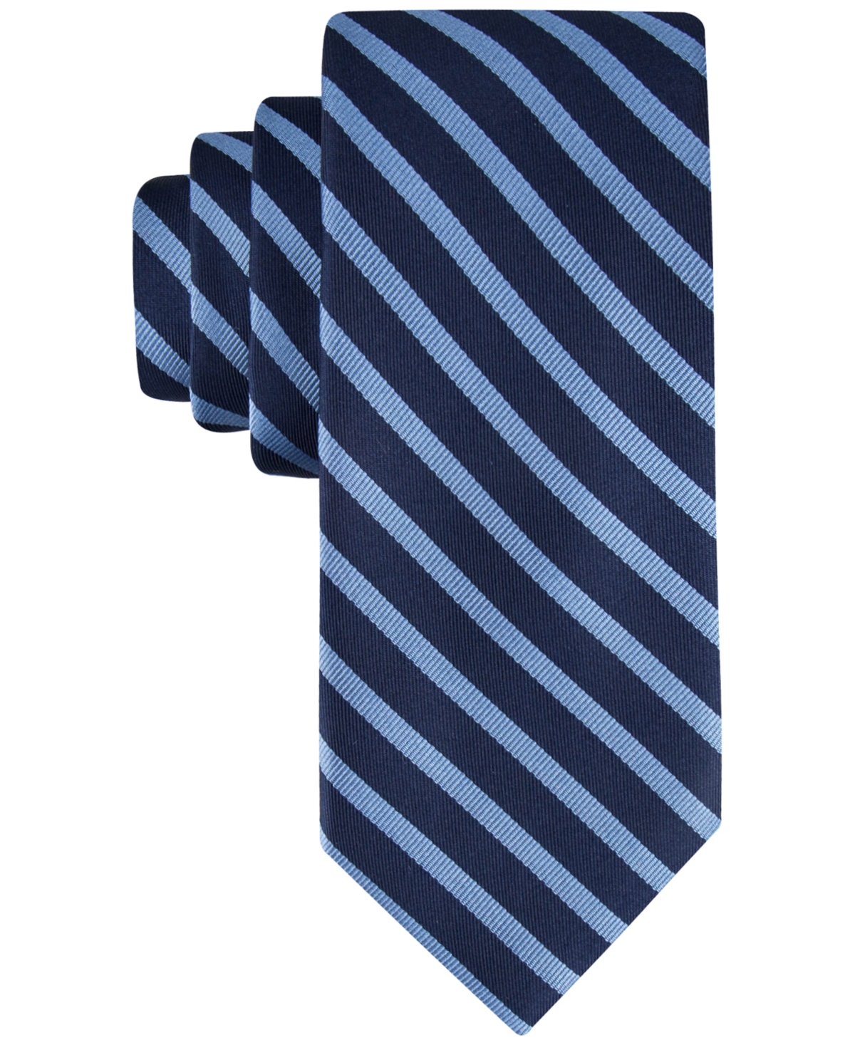 Tommy Hilfiger Men's Exotic Stripe Tie In Blue