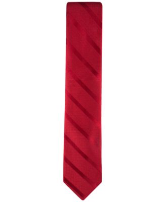 Men's Solid Textured Stripe Tie
