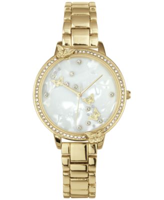 Charter Club Women's Gold-Tone Bracelet Watch 36mm, Created For Macy's ...