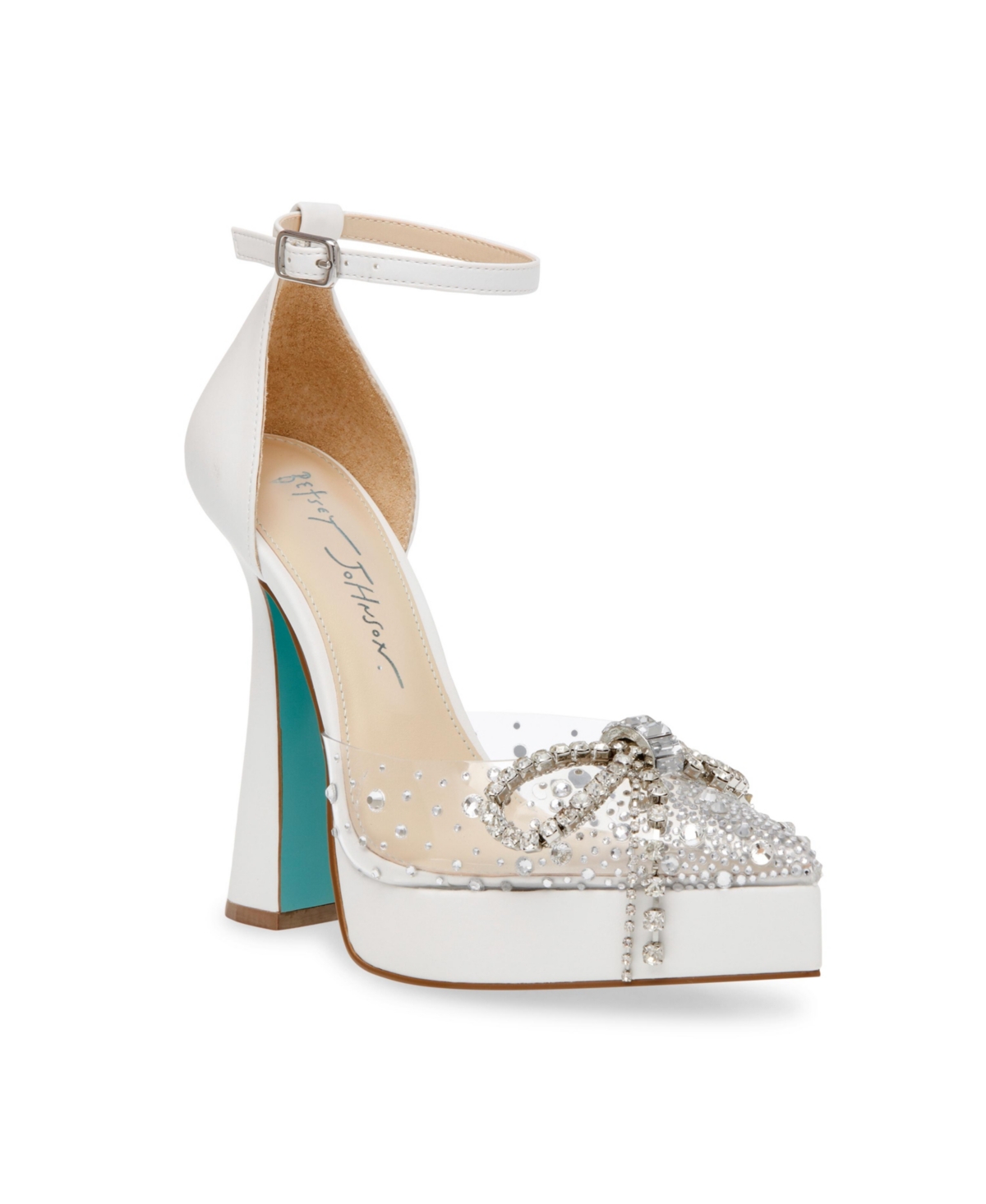 Blue by Betsey Johnson Midge Rhinestone Bow Dress Sandals