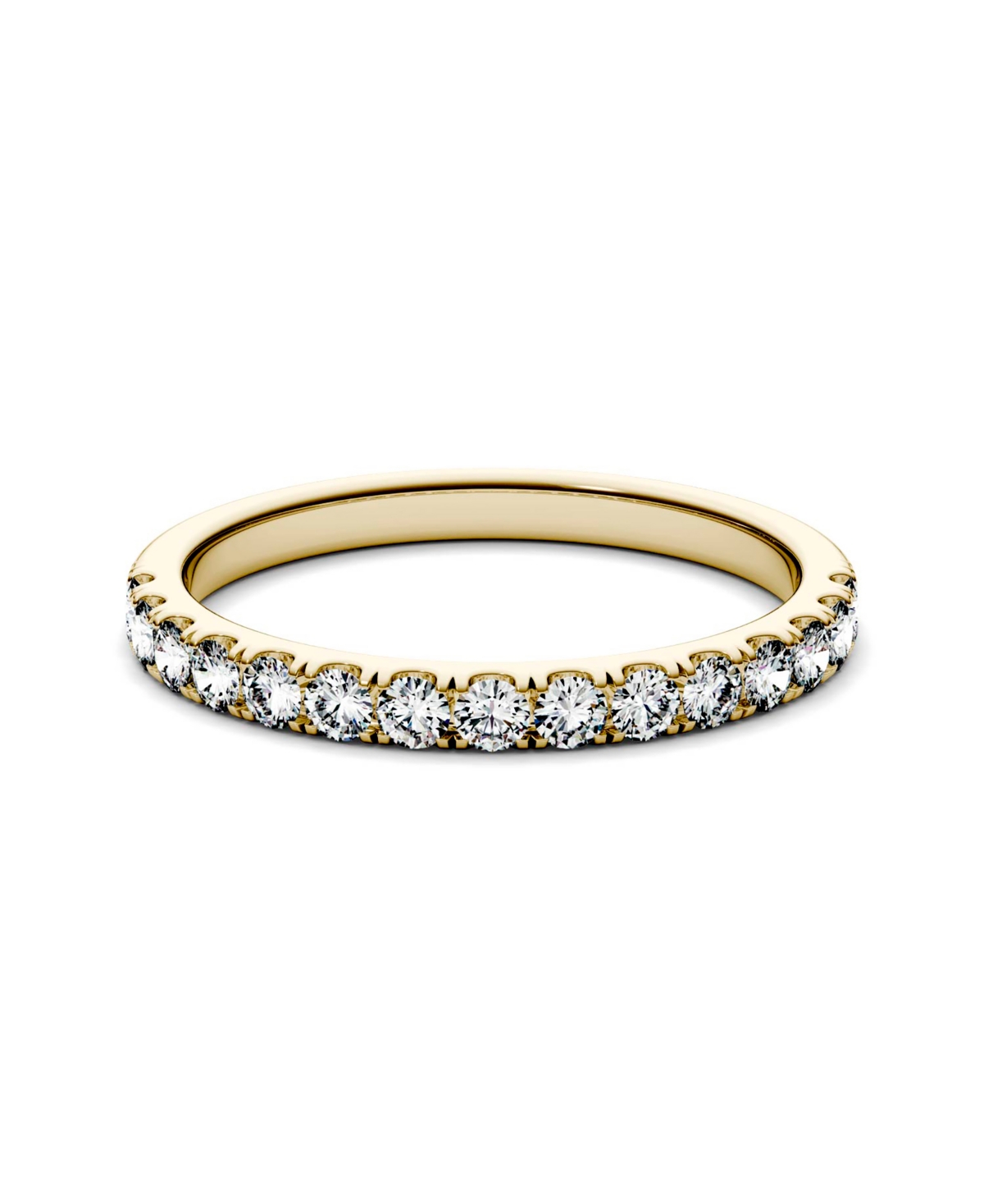 Charles & Colvard Moissanite Wedding Band (3/8 ct. t.w. Diamond Equivalent) in 14k White or Yellow- Gold
