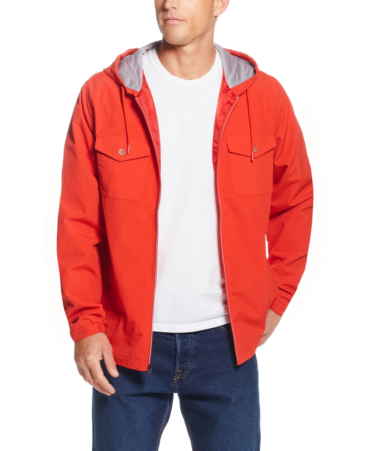 Levi's nylon 4 hot sale pocket rain jacket
