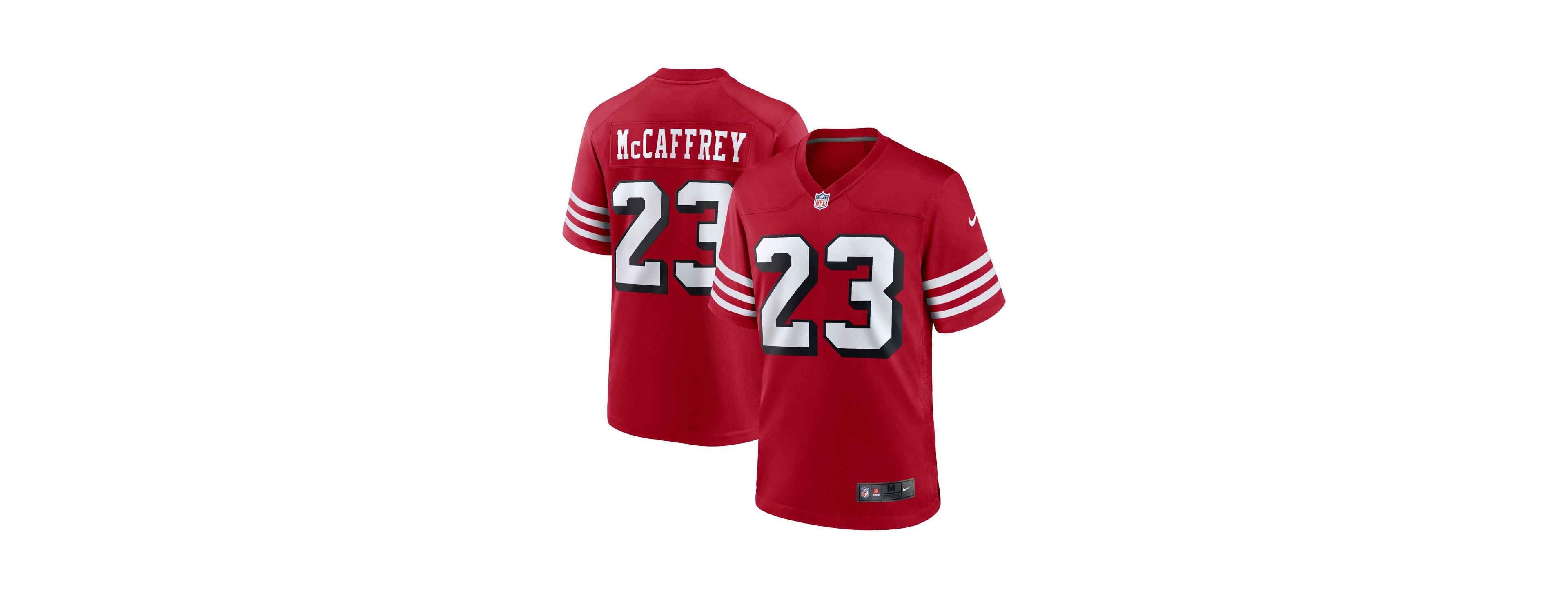 Nike Men's Christian McCaffrey San Francisco 49ers Game Player Jersey