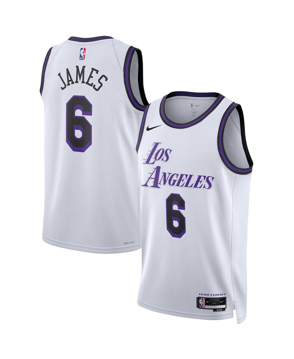 Men's and Women's Nike LeBron JamesLos Angeles Lakers 2022/23 Swingman Jersey - City Edition - White