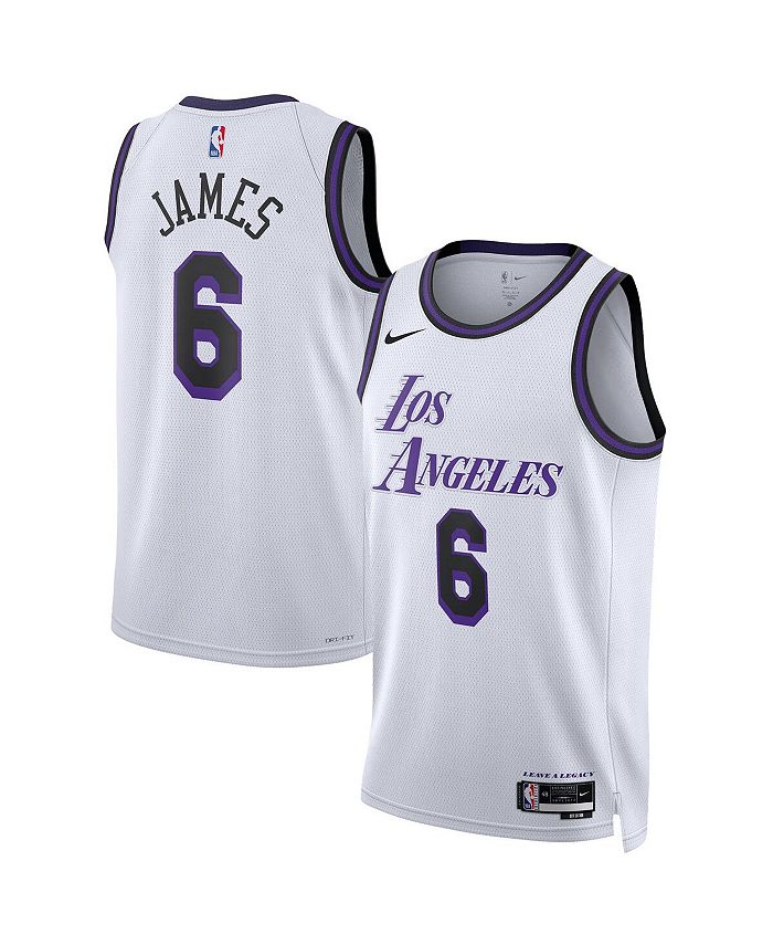 Nike Men's and Women's LeBron James White Los Angeles Lakers 2022
