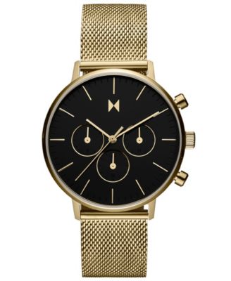 Mvmt Legacy Traveler Watch 42mm Black Gold