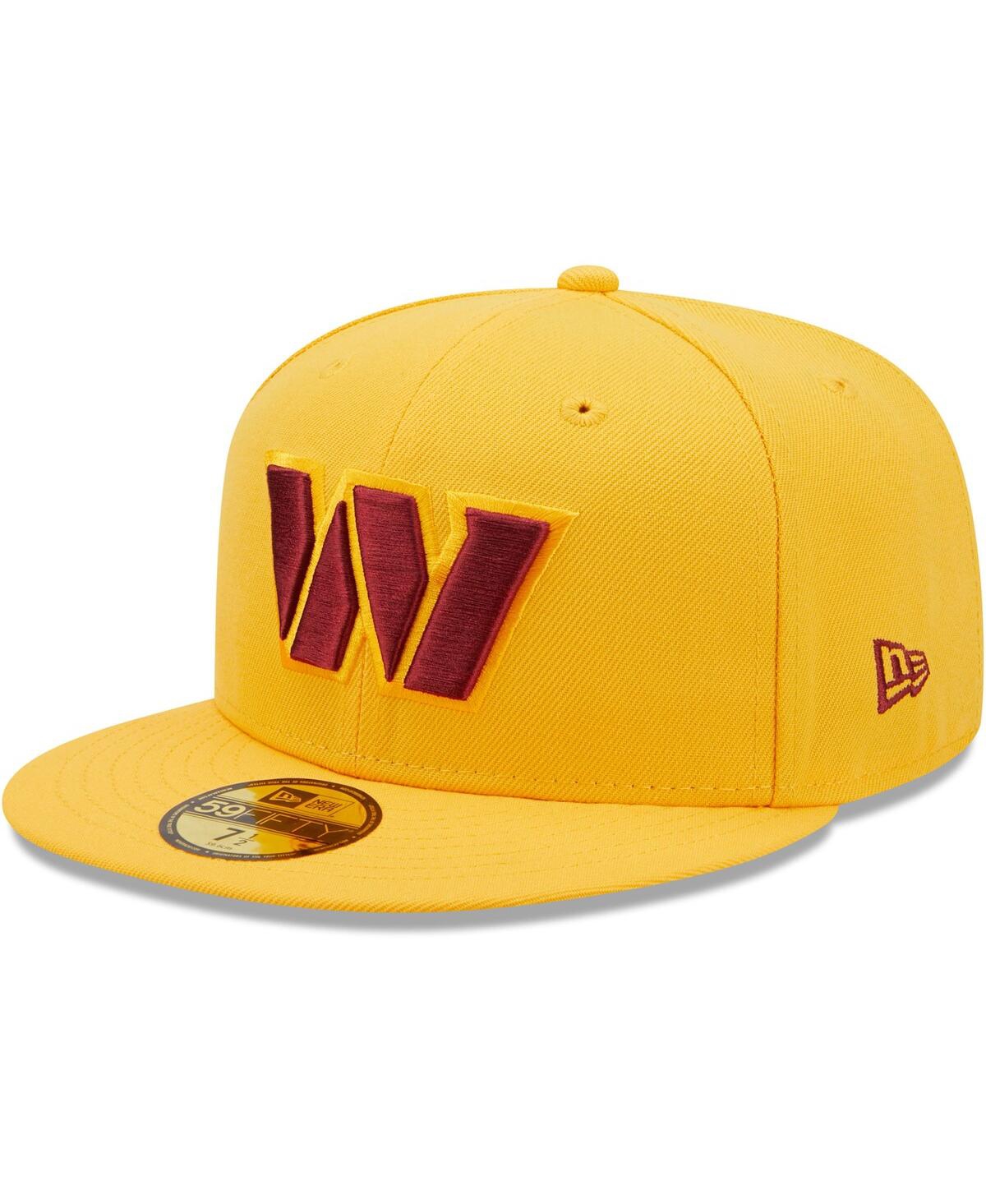 Shop New Era Men's  Gold Washington Commanders Omaha 59fifty Fitted Hat