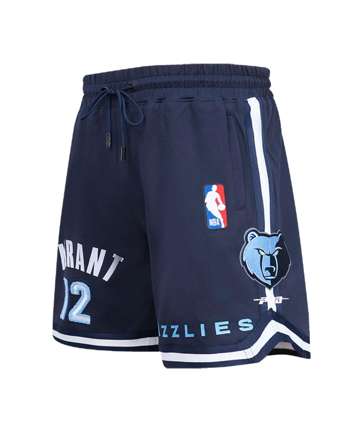 PRO STANDARD MEN'S PRO STANDARD JA MORANT NAVY MEMPHIS GRIZZLIES PLAYER REPLICA SHORTS 