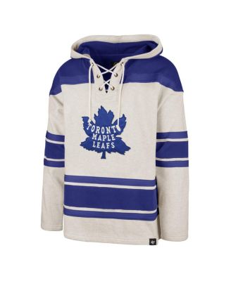 Men's Oatmeal Toronto Maple Leafs Rockaway Lace-Up Pullover Hoodie