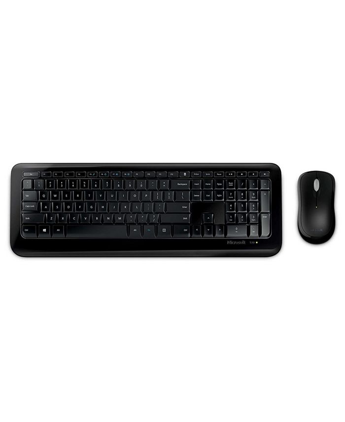 Microsoft PY9-00001 Wireless Desktop Keyboard & Mouse 850 - USB 2 - Black