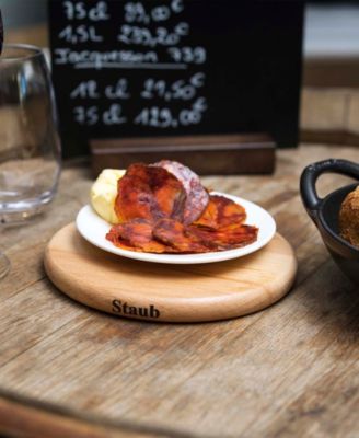 6" Round Magnetic Wood Trivet