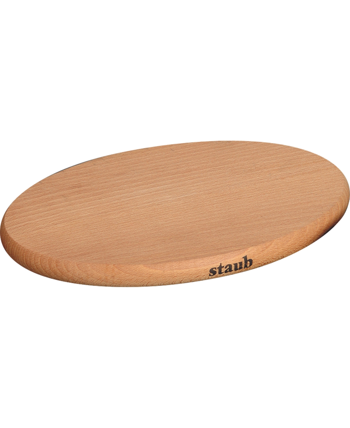 STAUB 11.4" OVAL MAGNETIC WOOD TRIVET 