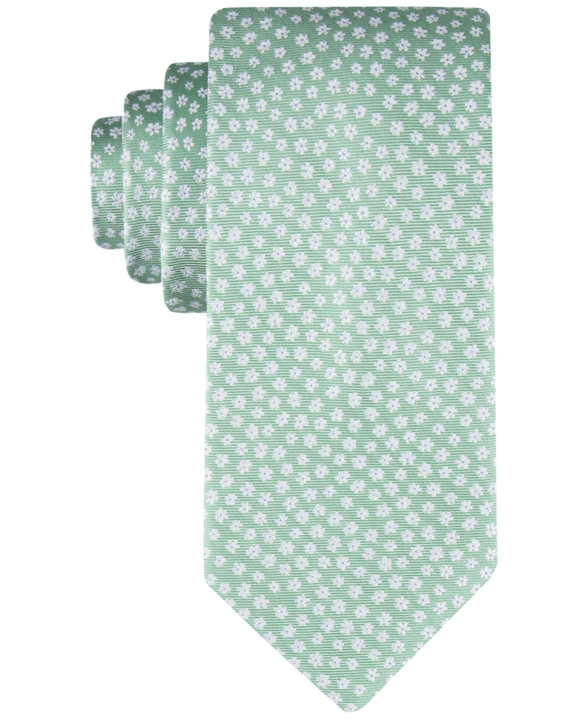 Tommy Hilfiger Men's Mini-floral Tie In Green