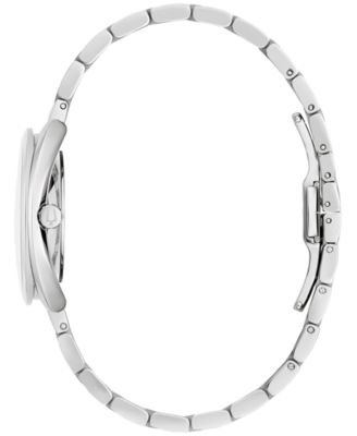 Women's Duality Diamond (1/8 ct. t.w.) Stainless Steel Bracelet Watch Box Set 34mm