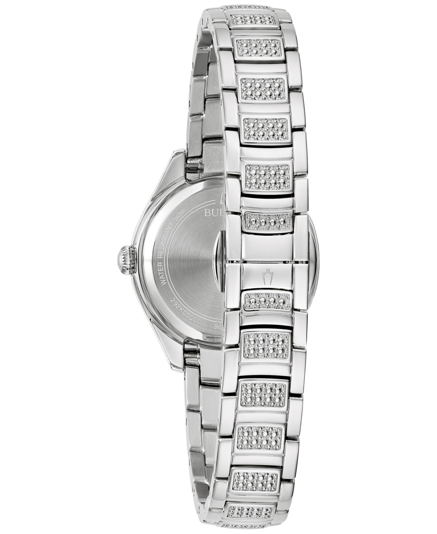 Женские часы Bulova Crystal Stainless Steel Bracelet Watch 29mm — фото 3
