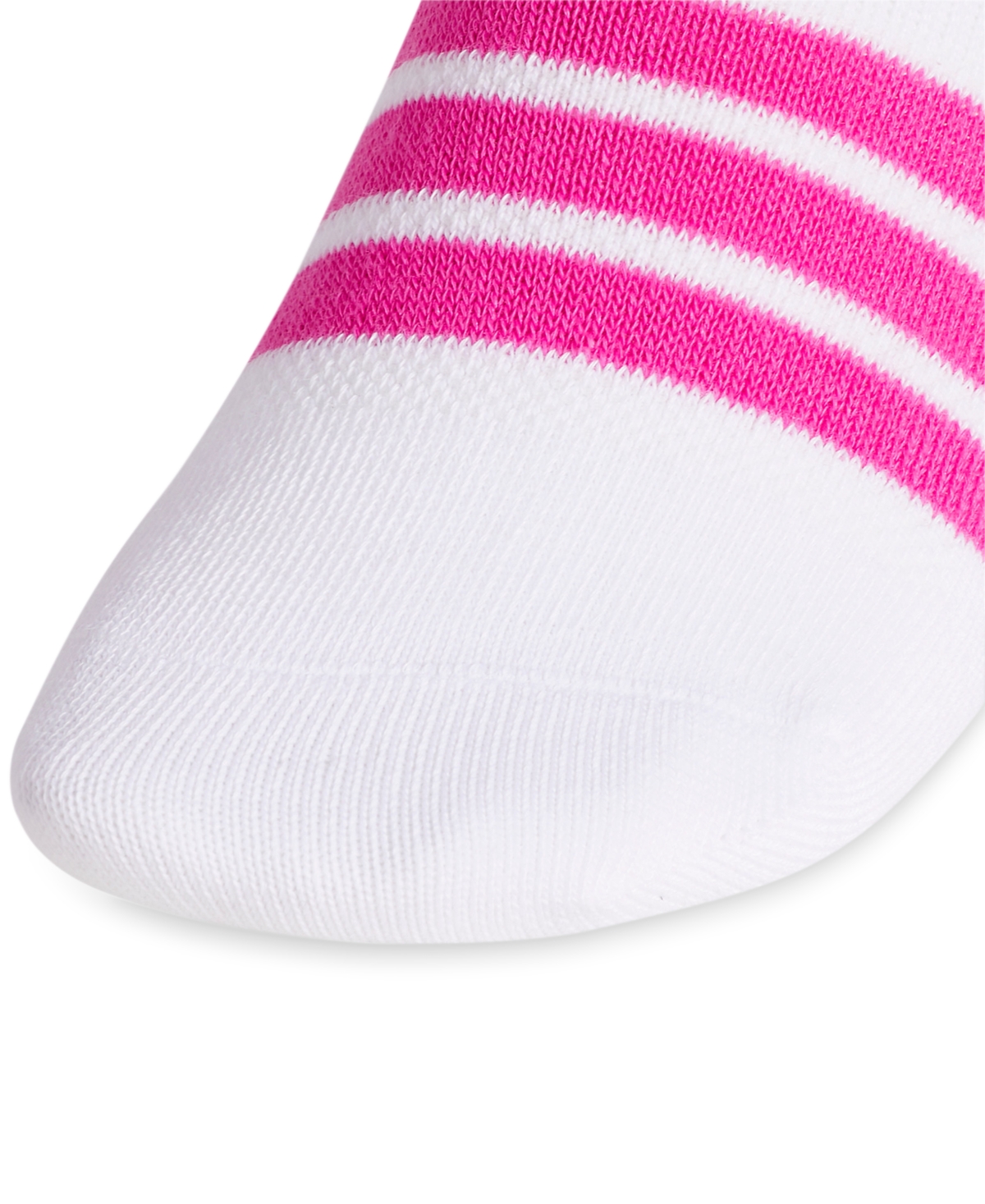 adidas Women's 6-Pk. Superlite Ii Super No Show Socks -lucid Fuchsia Pink/blue Fusion