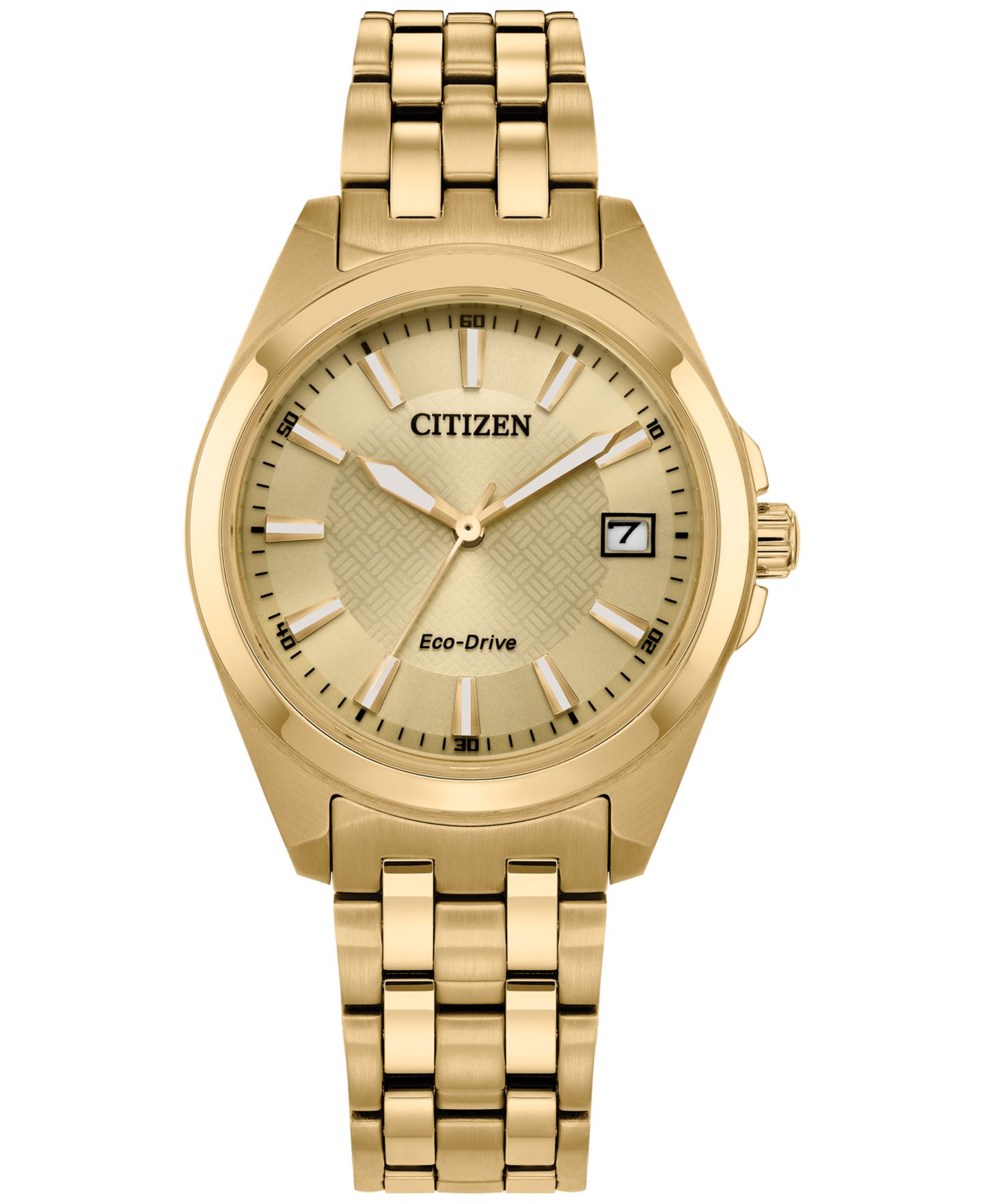 Женские часы Citizen Eco-Drive Peyten Gold-Tone Stainless Steel Bracelet Watch 33mm — фото 1
