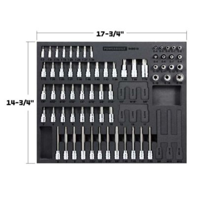 64 Piece Pro Tech Bit and E-Torx Socket Set